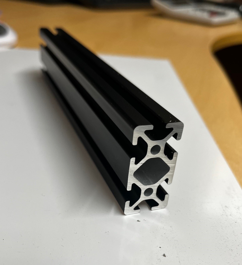 20x40 5 Slot Aluminium Profile BLACK, (SIM RIG SUITABLE)