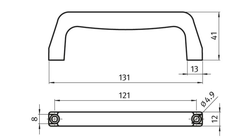 Front Handle Black,M4, 131mm overall length - Image 2