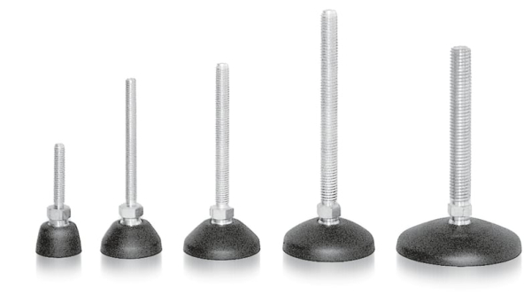 Base 100 PA Swivel Foot, Ball Joint 15, Black - Image 2