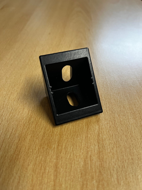 Black Powder Coated 40x40 Gusset