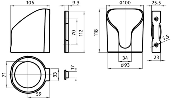 Cup Holder Closed Bottom - Image 2