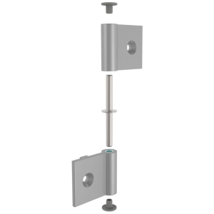 Aluminium 8 Slot 40 Profile Hinge