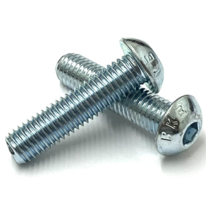 M8 x 20 Button Head Socket Screw BZP